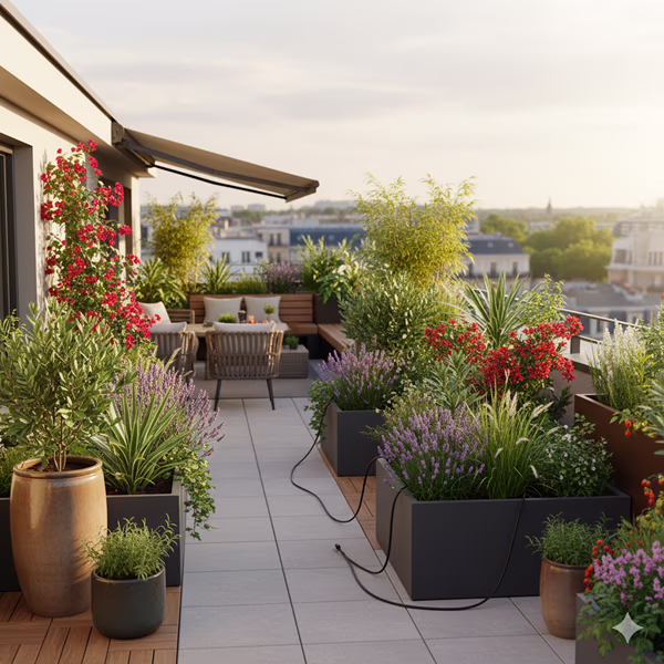 Terrasse végétalisée